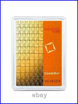 100 Gram Gold Valcambi CombiBar (100 x 1 gm). 999 Fine In Assay Sealed New