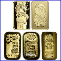 100 gram Gold Bar Random Brand Secondary Market 999.9 Fine