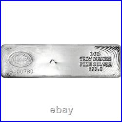100 oz IGR Silver Bar Istanbul Gold Refinery Cast. 999 Fine with Assay