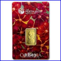 10 Gram Gold Bar Oriana Perth Mint 99.99 Fine in Assay