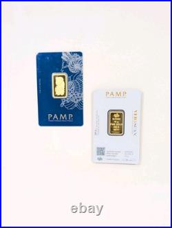 10 Gram PAMP Suisse Lady Fortuna 999,9 Fine Gold Bar Sealed in Assay Card 10 Gram PAMP Suisse Lady Fortuna 999,9 Fine Gold Bar Sealed in Assay Card
