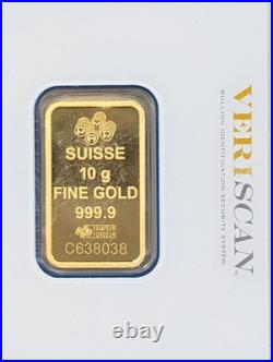 10 Gram PAMP Suisse Lady Fortuna 999,9 Fine Gold Bar Sealed in Assay Card 10 Gram PAMP Suisse Lady Fortuna 999,9 Fine Gold Bar Sealed in Assay Card