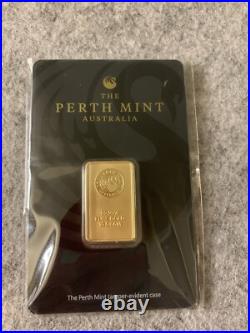 10 gram Gold Bar The Perth Mint 99.99 Fine in Sealed 10 gram Gold Bar The Perth Mint 99.99 Fine in Sealed
