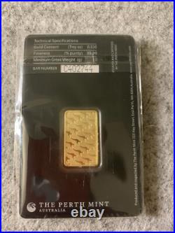 10 gram Gold Bar The Perth Mint 99.99 Fine in Sealed 10 gram Gold Bar The Perth Mint 99.99 Fine in Sealed