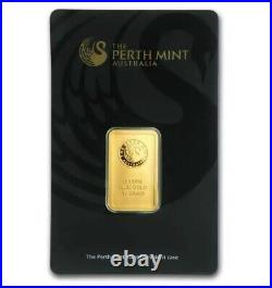10 gram Gold Bar The Perth Mint 99.99 Fine in Sealed Assay