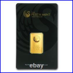 10 gram Gold Bar The Perth Mint 99.99 Fine in Sealed Assay