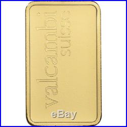 10 gram Gold Bar Valcambi Suisse 999.9 Fine in Sealed Assay