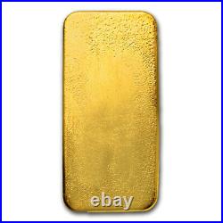 10 oz Cast-Poured Gold Bar 9Fine Mint SKU#211313