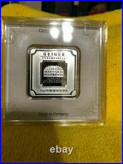 10 oz Geiger Edelmetalle 999.9 fine silver sealed in assay set lot of 9 bars