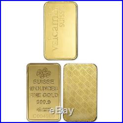 10 oz Gold Bar Random Brand Secondary Market 999.9 Fine
