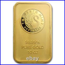 10 oz Gold Bar The Perth Mint (In Assay). 9999 Fine Gold
