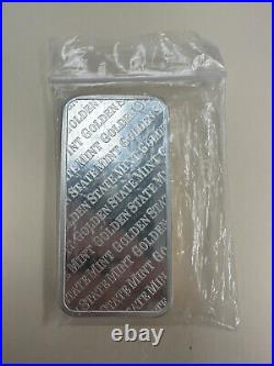 10 oz. Golden State Mint Silver Bar. 999 Fine