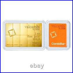 10 x 1/10 oz Gold Valcambi CombiBar. 9999 Fine (In Assay)