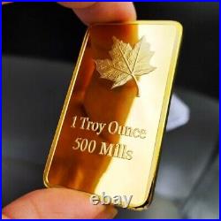 10 x 1 OZ Bullion Bar Fine Gold C-LAD Ounce Coin Canada HOME DECORATION ZINC