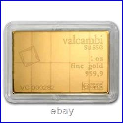 10x 1/10 oz Gold Valcambi CombiBar In Assay. 9999 Fine Gold Bars