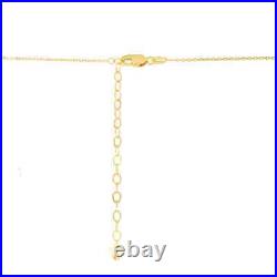 14K Gold Multi Bar Station Chain Lariat Y-Necklace with Spring Ring Fine Jewelry