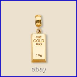 14K Yellow Gold Vertical Bar Pendant Minimalist Charm 2g Fine Jewelry Gift 14K Yellow Gold Vertical Bar Pendant Minimalist Charm 2g Fine Jewelry Gift