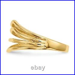 14k Yellow Gold 4 Bar Band Ring Fine Jewelry Women Gifts Her