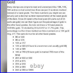 18K 750 Fine Saudi Gold 7 Long Womens Heart Charm Bracelet With 11.52g 5mm Wide