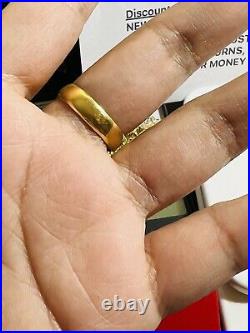 18K Fine 750 Saudi Real UAE Gold Men Anchor Mariner Ring 10.5/11 3.1g Beautiful