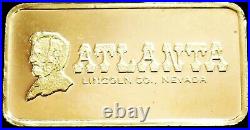 1977 Gold. 999 Fine Atlanta Mineing Lincoln County, Nevada 2.7 Grams Bar
