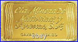 1977 Gold Mining Cia Minera De Natividat Oaxaca Mexico. 999 Fine 2.7 Grams Bar