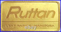 1977 Gold Sherritt Gordan Mines Ruttan Leaf Rapids, Manitoba. 999 Fine Bar