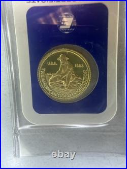 1983 1/10th oz 9999 Fine Gold Engelhard Prospector Bar
