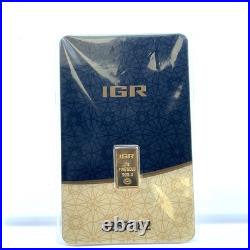 1.0 Gram IGR Gold Bar Istanbul Gold Refinery 999.9 Fine in Sealed Assay 1.0 Gram IGR Gold Bar Istanbul Gold Refinery 999.9 Fine in Sealed Assay