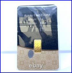 1.0 Gram IGR Gold Bar Istanbul Gold Refinery 999.9 Fine in Sealed Assay 1.0 Gram IGR Gold Bar Istanbul Gold Refinery 999.9 Fine in Sealed Assay