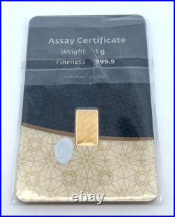 1.0 Gram IGR Gold Bar Istanbul Gold Refinery 999.9 Fine in Sealed Assay 1.0 Gram IGR Gold Bar Istanbul Gold Refinery 999.9 Fine in Sealed Assay