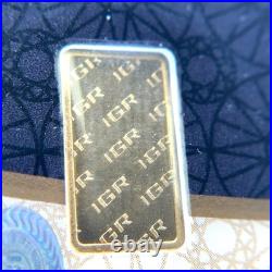 1.0 Gram IGR Gold Bar Istanbul Gold Refinery 999.9 Fine in Sealed Assay 1.0 Gram IGR Gold Bar Istanbul Gold Refinery 999.9 Fine in Sealed Assay