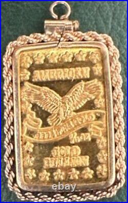 1/10 Fine gold Bar bullion in The 14K Barzel