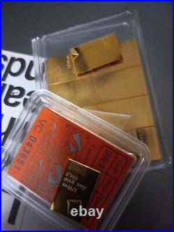 1/10 OUNCE Gold Bar from 1 OZ Valcambi CombiBar Pure 999.9 Fine 24K Gold Ingots