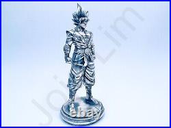1.1 oz Hand Poured. 999+ Fine Silver Bar Statue Goku Dragon Ball by Gold Spartan