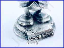 1.1 oz Hand Poured. 999 Fine Silver Bar Statue Scrooge McDuck v3 -Gold Spartan