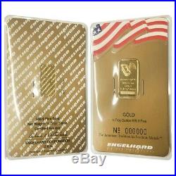 1/2 oz Engelhard Gold Vintage Bar. 9999 Fine (In Assay)