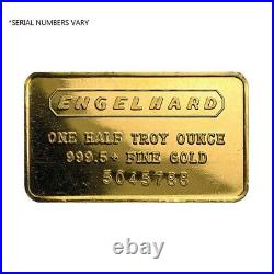 1/2 oz Engelhard Gold Vintage Bar Frosted Back. 9995+ Fine (Secondary Market)