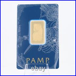 1/2 oz PAMP SUISSE 999.9 Fine Gold Lady Fortuna (Vintage, In Assay, Sealed)