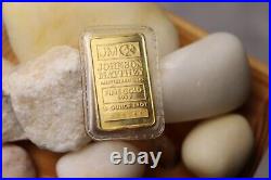 1/4oz JM Johnson Matthey Collectible 9999 Fine Gold Bar in Original Mint Seal