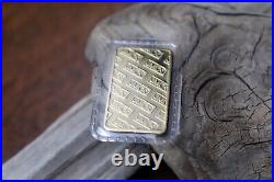 1/4oz Vintage Johnson Matthey JM Collectible 9999 Fine Gold Bar in Original Seal