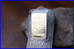 1/4oz Vintage Johnson Matthey JM Collectible 9999 Fine Gold Bar in Original Seal