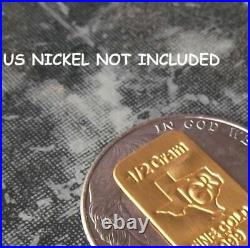 1.5 gram Gold Bar TGR TEXAS 99.99 Fine in Assay Card
