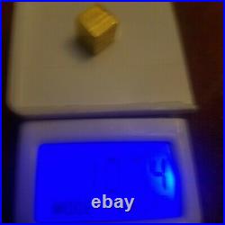 1 BitGold Goldmoney 10 gram Gold Cube Ingot/Bar cube 24k. 999 Fine AU 63off