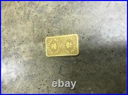 (1) Credit Suisse 10 Gram Fine Gold Bar 999.9 24k #714351