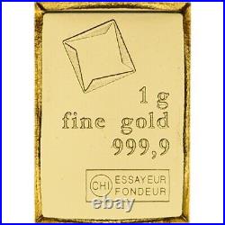 1 Gram 9999 Fine Gold Bar Valcambi Suisse