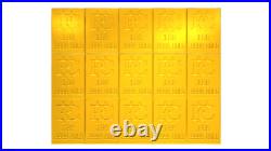 1 Gram Fine Breakable Gold Bar Breaks into 15 + FREE SILVER