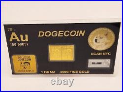1 Gram Fine Gold Bar Precious Metal. 9999 + FREE Silver K