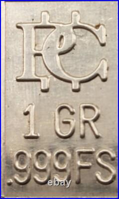 1 Gram Fine Gold Bar Precious Metal. 9999 + FREE Silver K