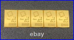 1 Gram Gold 9999 Fine Valcambi Suisse Bullion